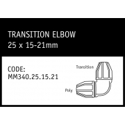 Marley Philmac Transition Elbow 25 x 15-21mm - MM340.25.15.21